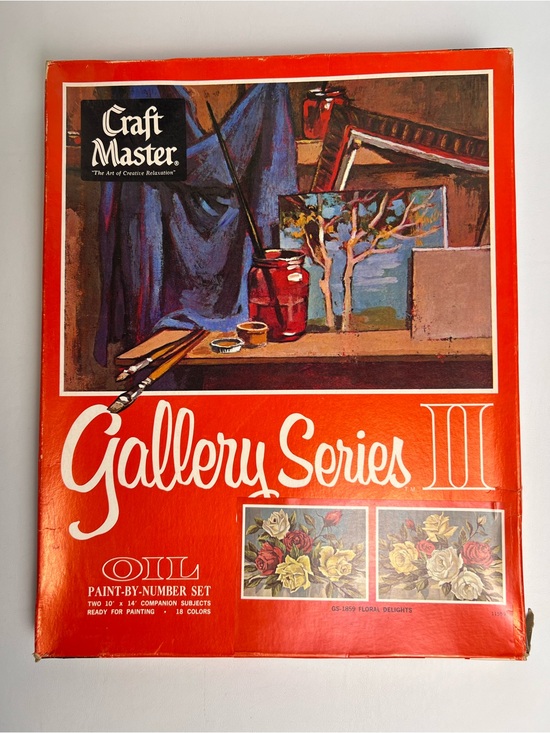 Craft Master Other - VTG Craft Master Gallery Series II Oil Paint By Number 1859 Floral Delights